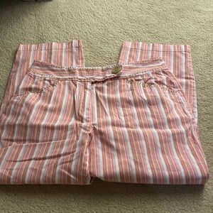 Talbots stretch capris stripes casual pants